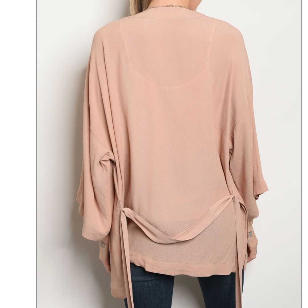 Fantastic Blush Chiffon Cardigan🌟 - Picture 2 of 2